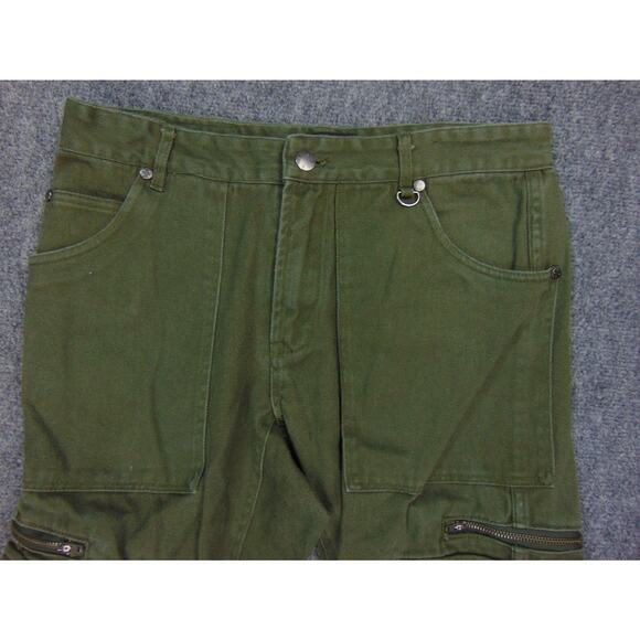 WES Cargo Pants Unisex 31x27 Green Pockets Sweden - Picture 5 of 13